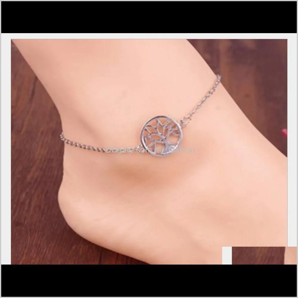 jewelry sexy women anklets womens jewelry enviromental friendly alloy small treeankle charms for bracelets ps1836