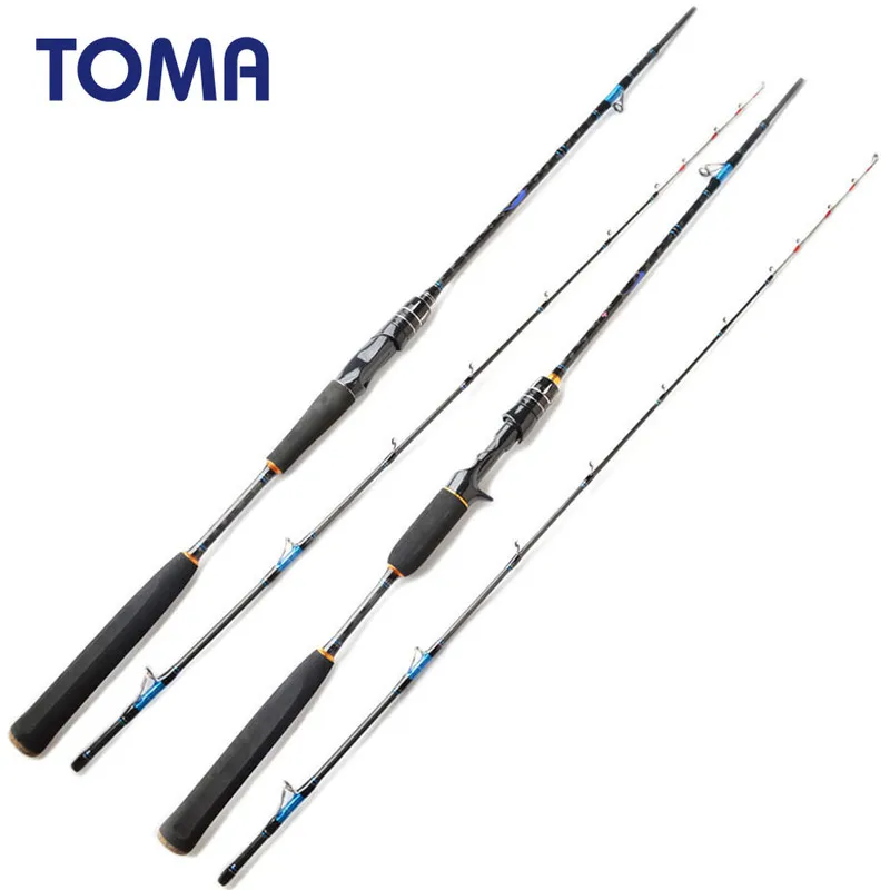 Toma 1.8m 2.1m Barco Jigging Spinning Caña De Pescar Casting 2 Sección Acción Rápida Salada Toma 1.8m 2.1m Barco Jigging Spinning Caña De Pescar Casting 2 Sección Acción Rápida Salada