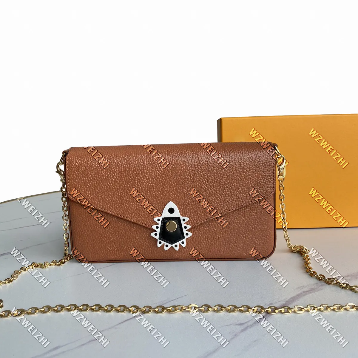 Высокое качество сумки натуральная кожаная сумка женщин плечо крест сумка сумка мессенджер кошелек сумки коричневый цветок леди кошелек с коробкой черный белый коричневый