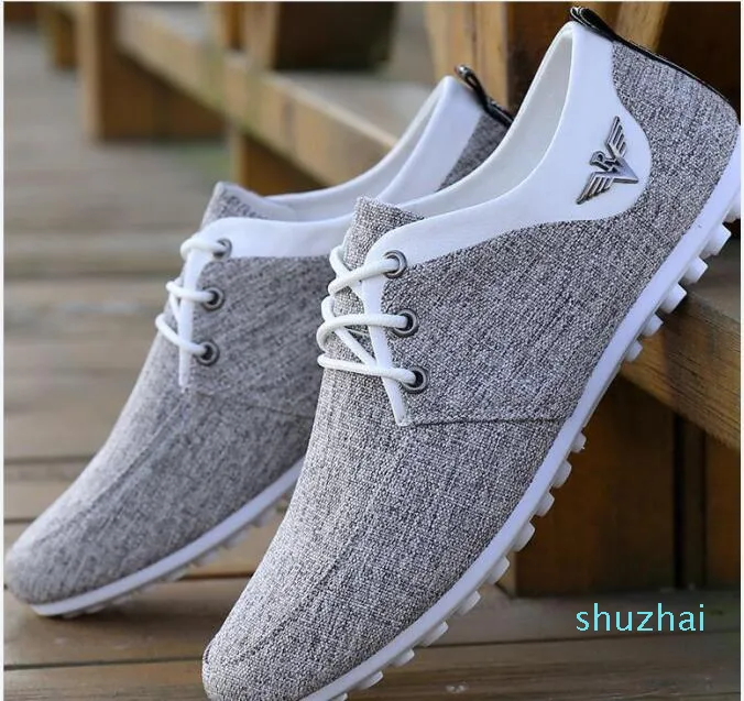 Nouvelles chaussures décontractées chaussures pour hommes tendance chaussures en toile sud-coréennes