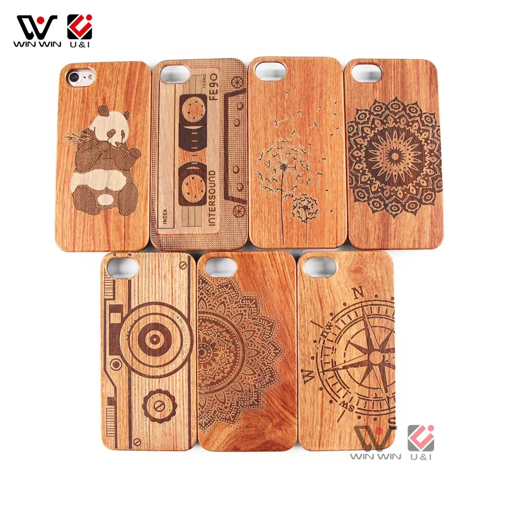 2021 Fashion Phone Cases Panda Back Cover Shell Water Proef voor iPhone 6S 7 8 Plus 11 12 PRO XS XR X Max Houten TPU Aangepast Patroon