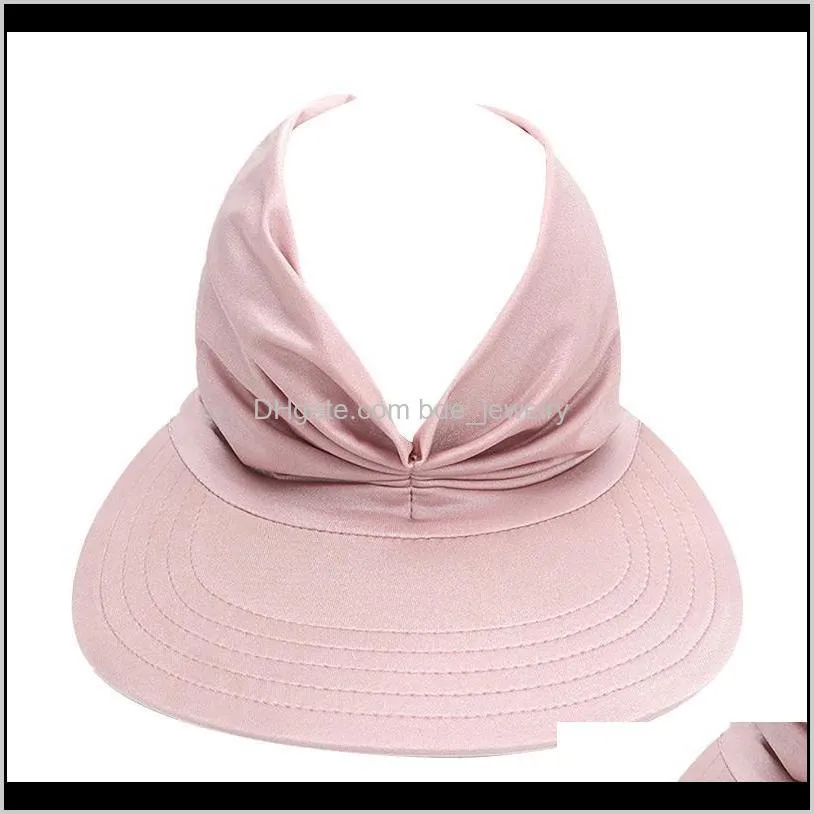 women`s summer sun hat fashion beach top empty hollow cap ladies outdoor quick dry visor wide brim hats