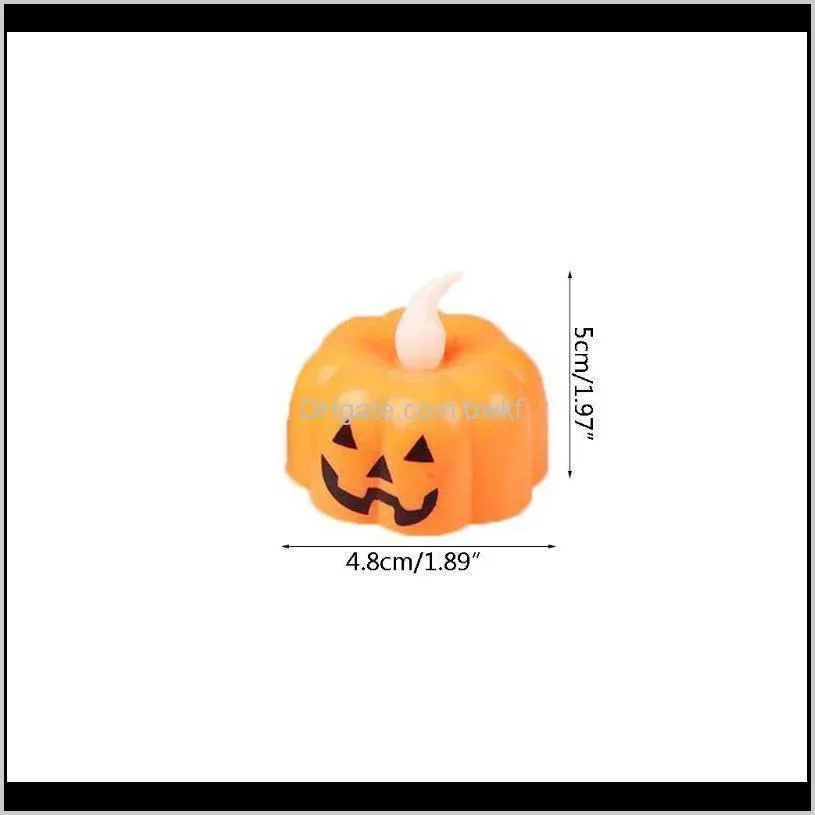new halloween pumpkin lamp lantern bar ktv atmosphere decoration props led electronic party candle light small night jxw312