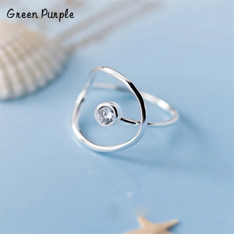 Circle Rings 925 Silver Jewelry Vintage Bague Femme Charm Knuckle Ring Minimalism Anelli Punk Aneis Boho Anillos for Women 211217