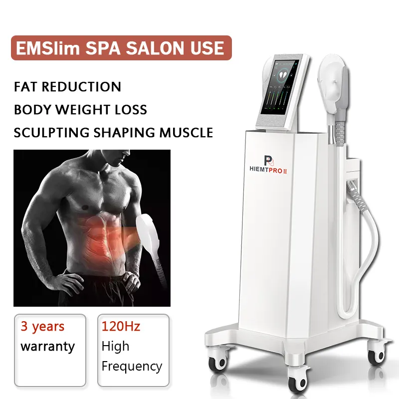 Stimulation musculaire Emslim Stimulation de la forme du corps Hiemt Minceur Machine Dispositif de réduction de la graisse Emshape Cellulite Machines d'élimination