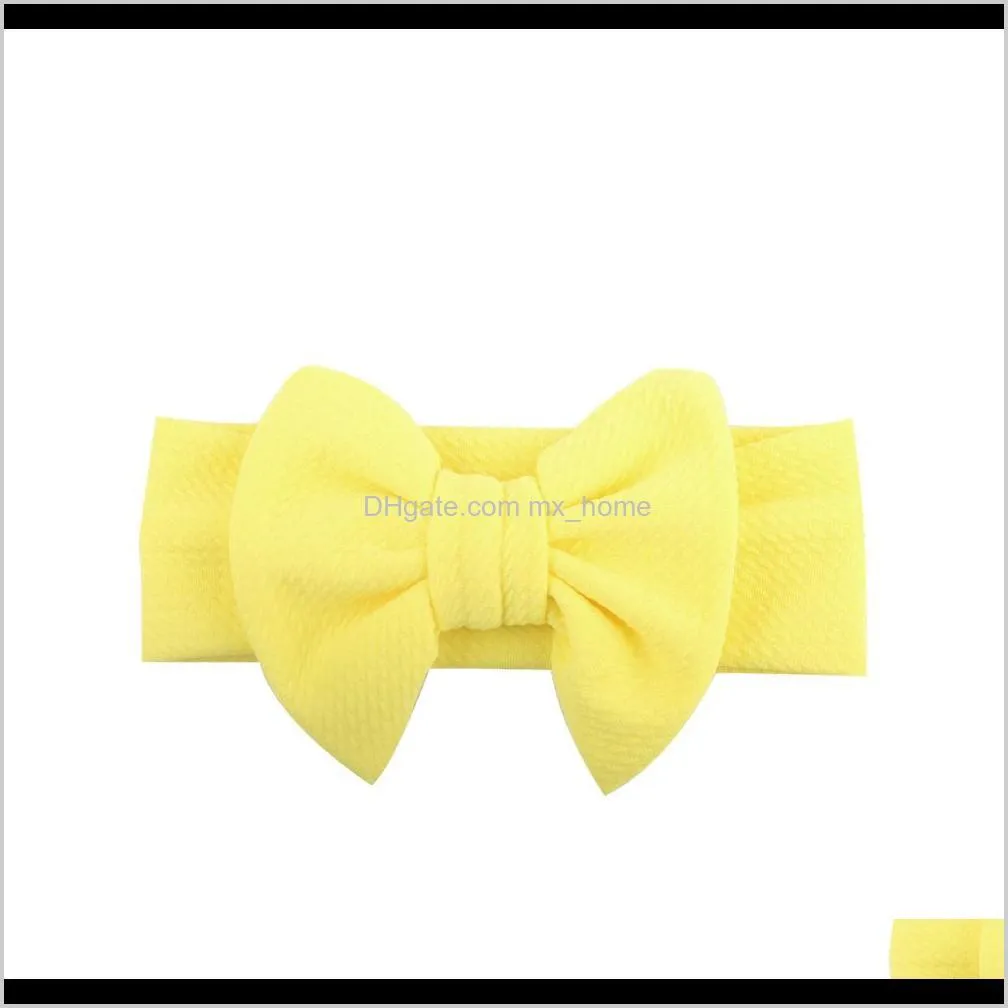 ins new spring wide hair band baby cotton bow headband