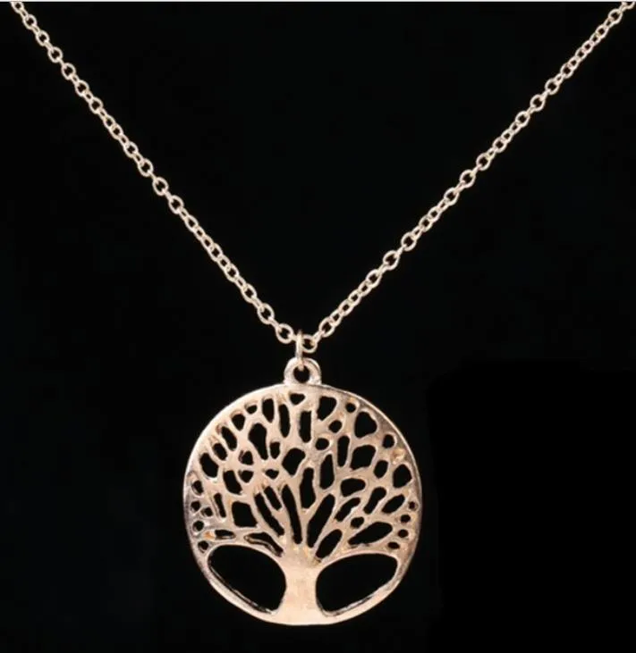 Pendant 925 Jewelry Sier Color Women Pendants Necklaces The Tree Of Life For Girl Gift