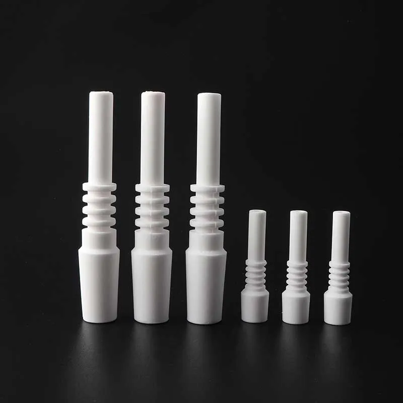 10mm 14mm Céramique Nail Fumer Pointe De Qualité Alimentaire Mâle Mini Conseils De Remplacement Pour NC Kits Bongs D'eau En Verre Dab Rigs Tuyaux