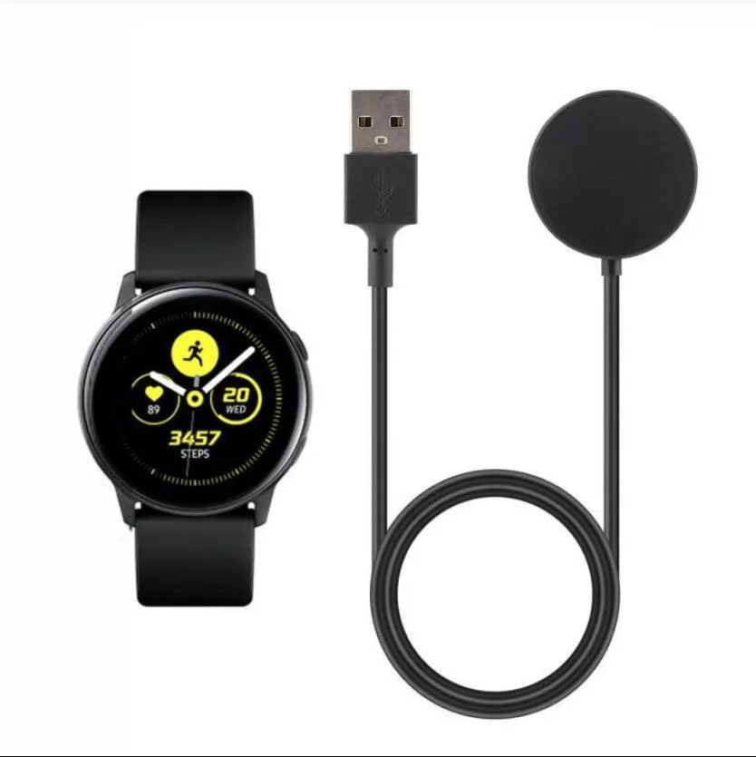 شاحن USB لساعة Samsung Galaxy Watch 4 3 40 مم 44 مم كابل شحن Smartwatch لـ watch4 Classic 42mm 46mm