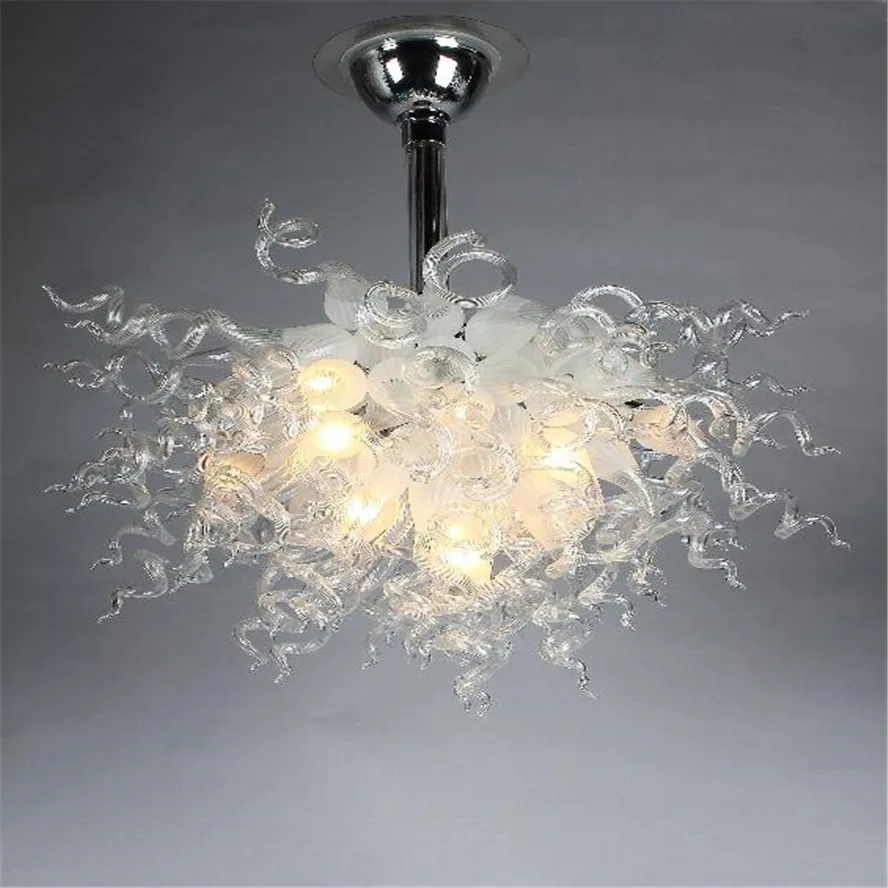 Nodic Modern Light Lampade a sospensione soffiate di lusso in vetro borosilicato di Murano Lampada da lampadario per hotel con luci bianche Dale Chihuly Art