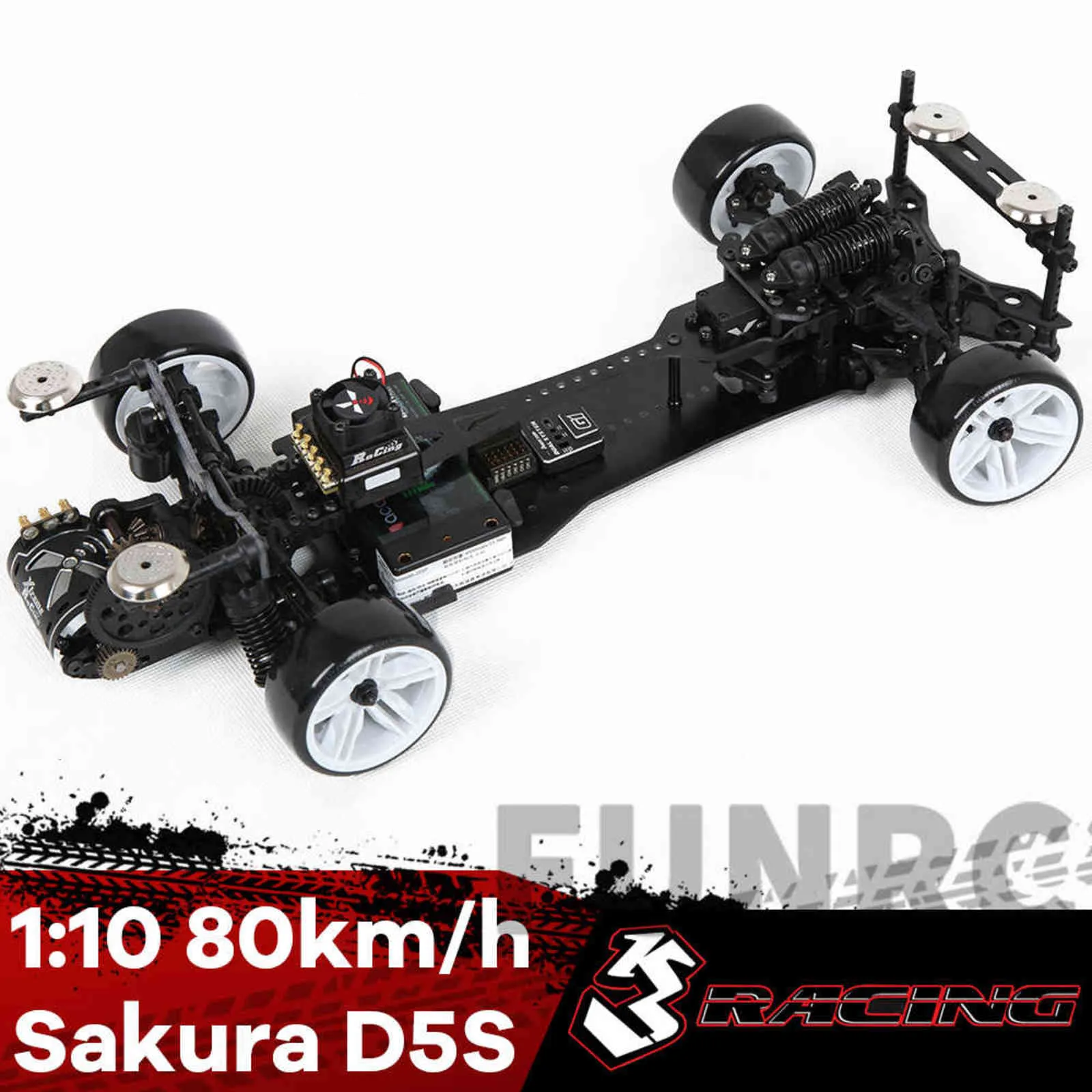 3RACING Sakura D5 KIT 1/10 Télécommande Super Rear Drive Racing Profession Drift Car Frame RC Modèle D5S Adulte Enfant Garçon Jouet 211027