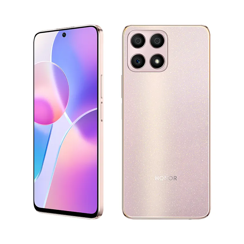 Téléphone portable d'origine Huawei Honor X30i 5G 6 Go de RAM 128 Go de ROM Octa Core MTK Dimensity 810 Android 6.7 "Plein écran 48.0MP AI HDR 4000mAh Face ID Fingerprint Smart Cellphone