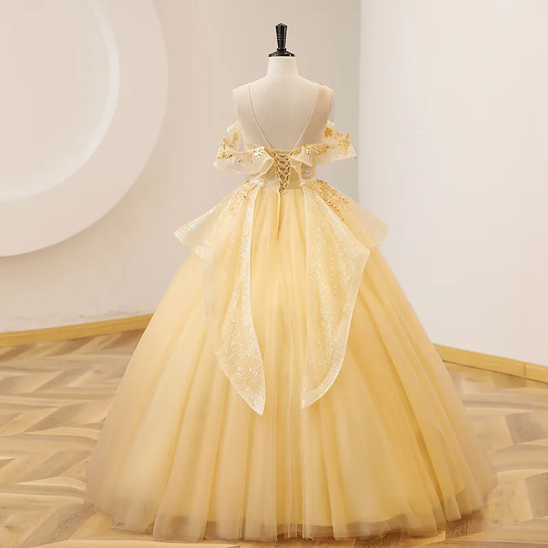 Yellow princess dress hotsell