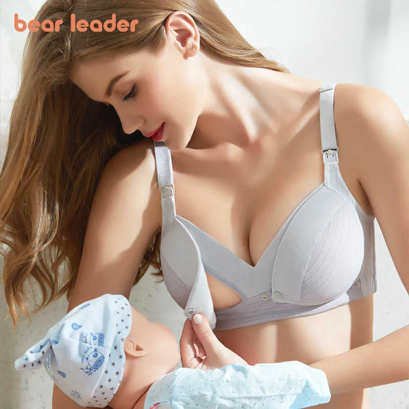 Bear Leader Femmes Soutien-gorge d'allaitement Mode Allaitement maternel Post-partum Sous-vêtements de grossesse Soutien-gorge Enceinte Vêtements prénatals 210708