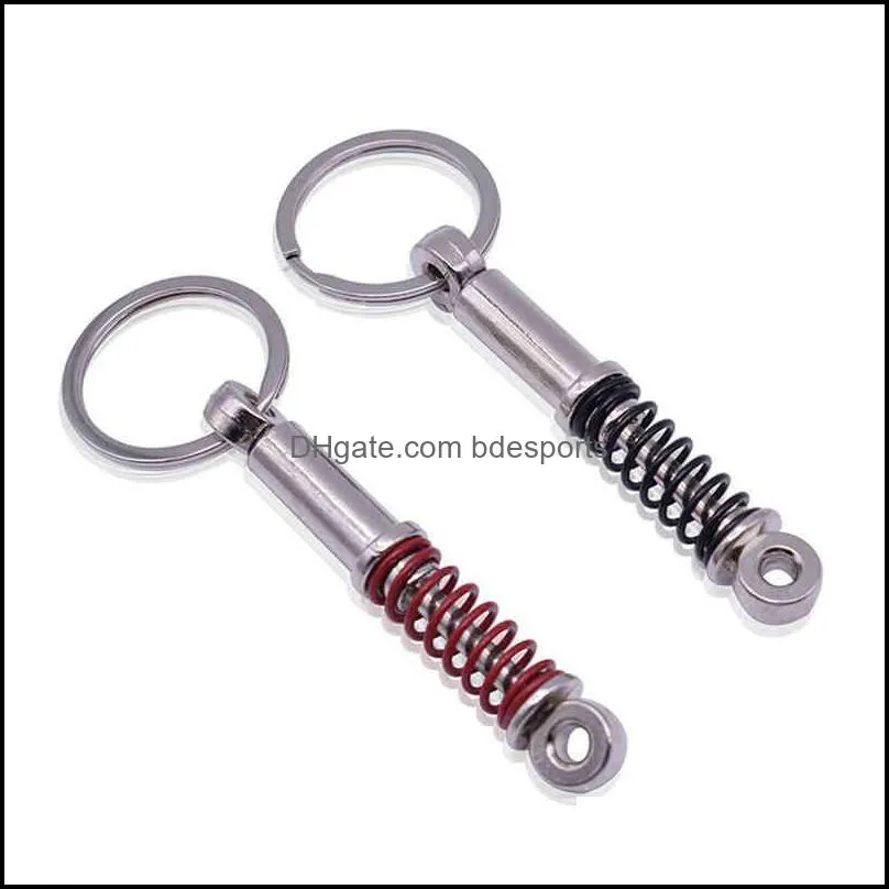 Auto Parts Keychain Shock Absorber Pendant Brake Disc Turbo  Keychains Multicolor Optional Birthday Gifts Metal Style For Men