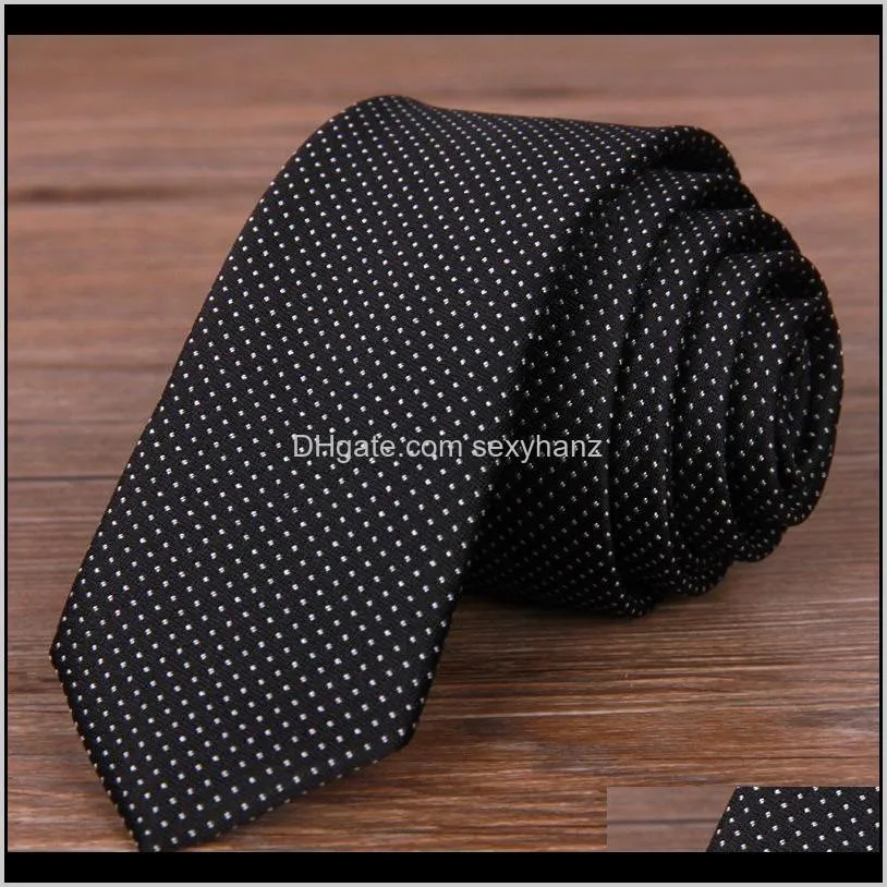 men business tie solid stripe satin plain neckties arrow jacquard striped ties neck ties for men fashion 210041