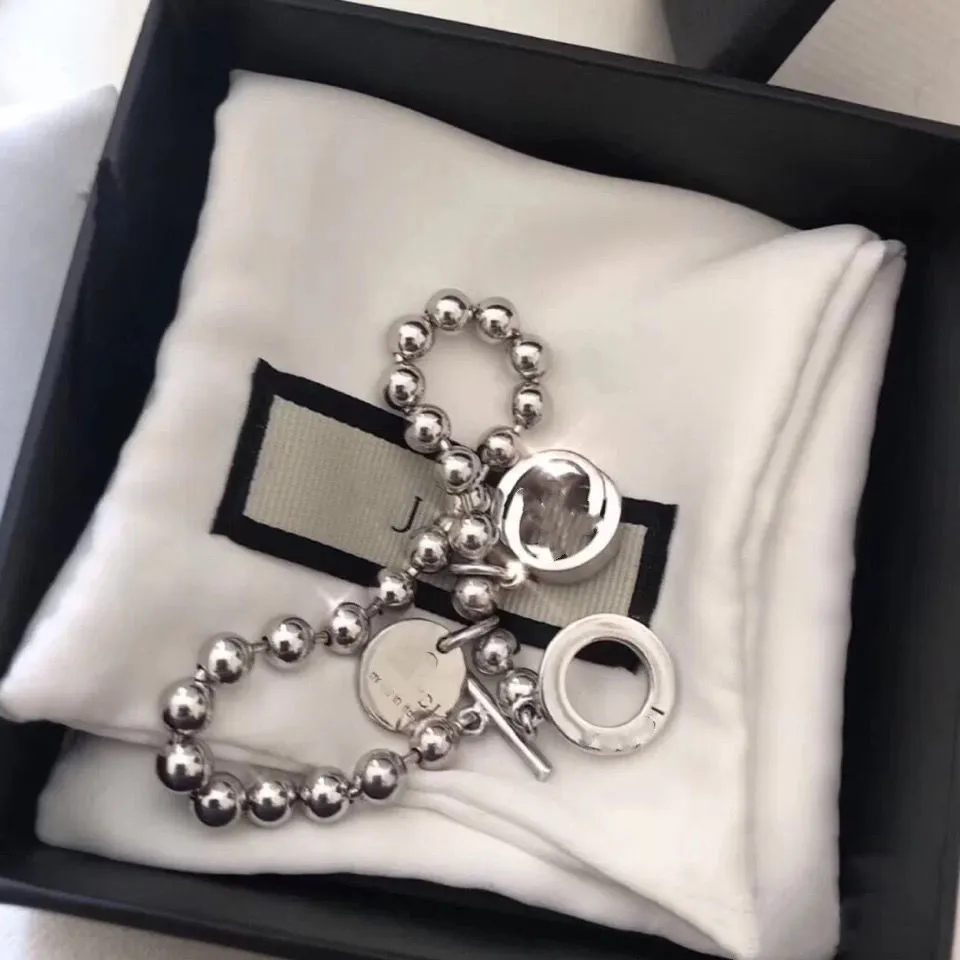 2021 Smycken Armband För Män Kvinnor Mode Lyx 925 Silver Need Märke Armband