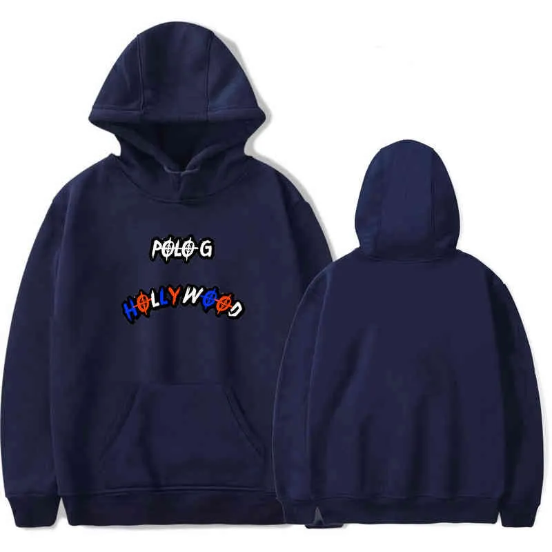 Rapper Polo G Hoodies Män Kvinnor Mode Tryck Hip Hop Sweatshirts Oversized Hoodie Harajuku Streetwear Tracksuits Kläder