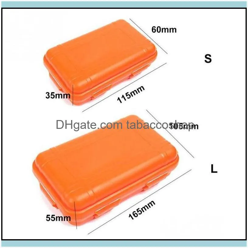 L/S Size Outdoor Waterproof Survival Container Plastic Airtight Storage Case for Camping Outdoor Travelling Storage Box