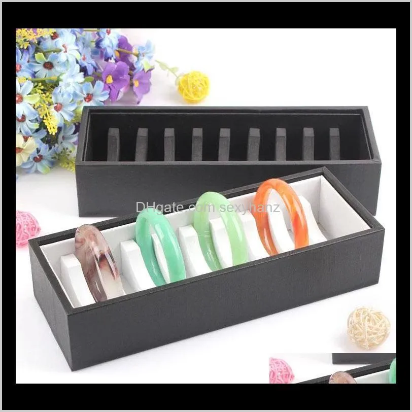 Packaging & Drop Delivery 2021 Quality 10 Booths Plug Stand Holder Bracelet Display Stands Jade Shop Jewelry Tray Gcwnu