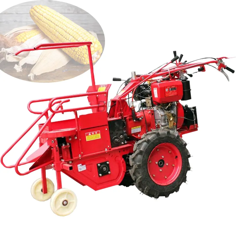 Kommerzielle kleine 6,3-kW-Maiserntemaschine Sweet zum Verkauf Mähdrescher Weizenerntemaschine Bindermaker 15 PS