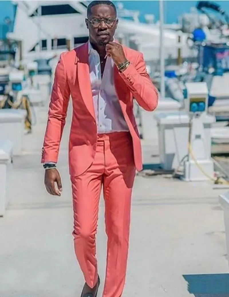 Mens Suits \u0026 Blazers 2021Summer Coral 