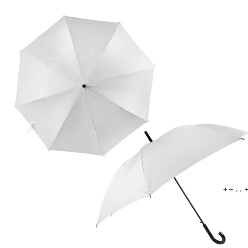 White Sublimation Parasol 24 cal Poliestrowe cieniowanie parasole wymiany ciepła Powlekanie ochrony przeciwsłonecznej Parasol RRE11145