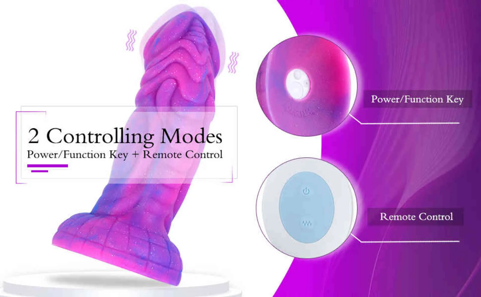 HISMITH Silicone Vibrating Dildo 8 Inch Thrusting Vibrator with 7 Modes  G-Spot Stimulator from Dhgate Vibrators