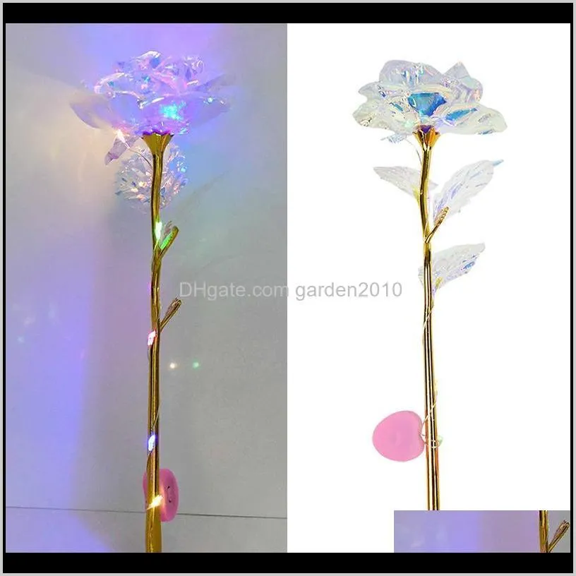 artificial eternal rose colorful led light artificial flowers glowing rose wedding decoration valentines day new year gift roses