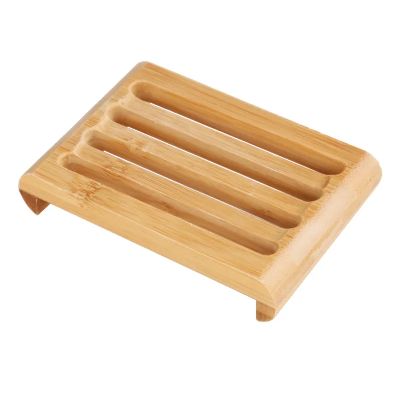 Creative Natural Bamboo Hand Soap Dish Rack Box