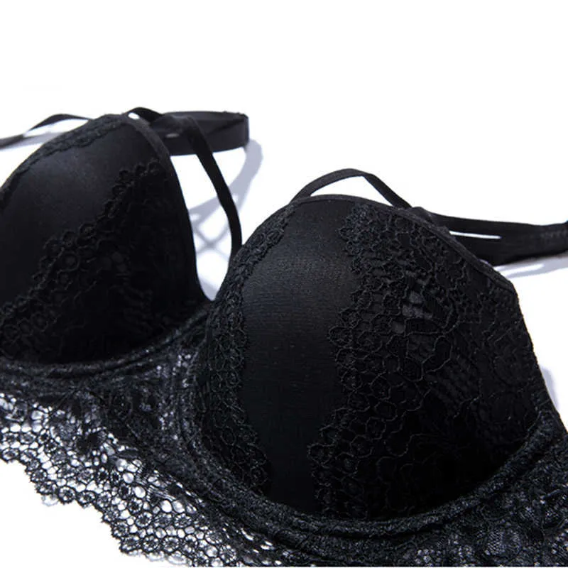 Varsbaby Sexy Lace Lingerie Gather Underwear Push Up Bra Sets Bra+Panties+Garter+Stocking  Q0705 From Sihuai03, $14.66
