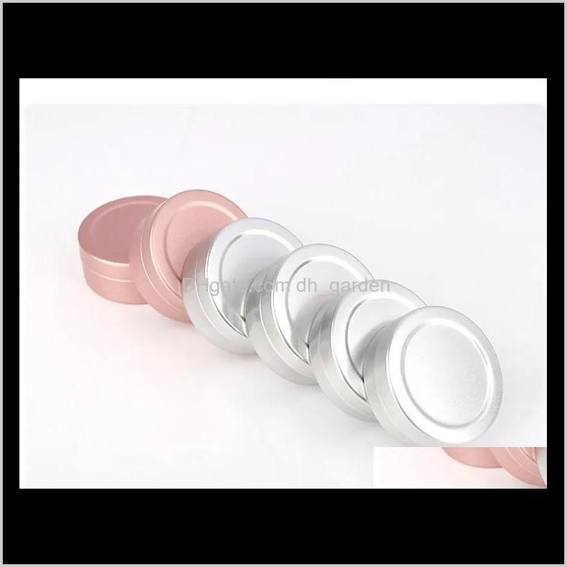 20g aluminum jar box container cosmetics packing bottle eye shadow ointment pill box portable 2colors 1000pcs sn2445