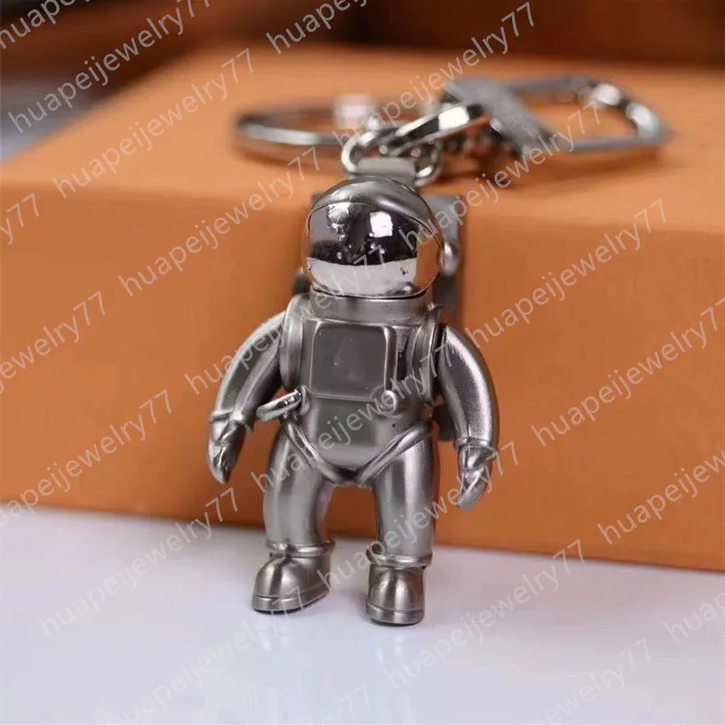 Designers Astronaut Keychains Stainless Steel Women Car Key Chain Fashion Accessories