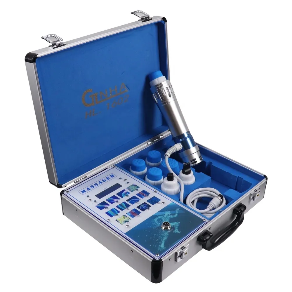 Portable eswt extracorporeal choque máquina de terapia de onda 7 cabeças alívio de dor balística shockwave ed tratamento articulação reparação de artigos fisioterapia clínica uso