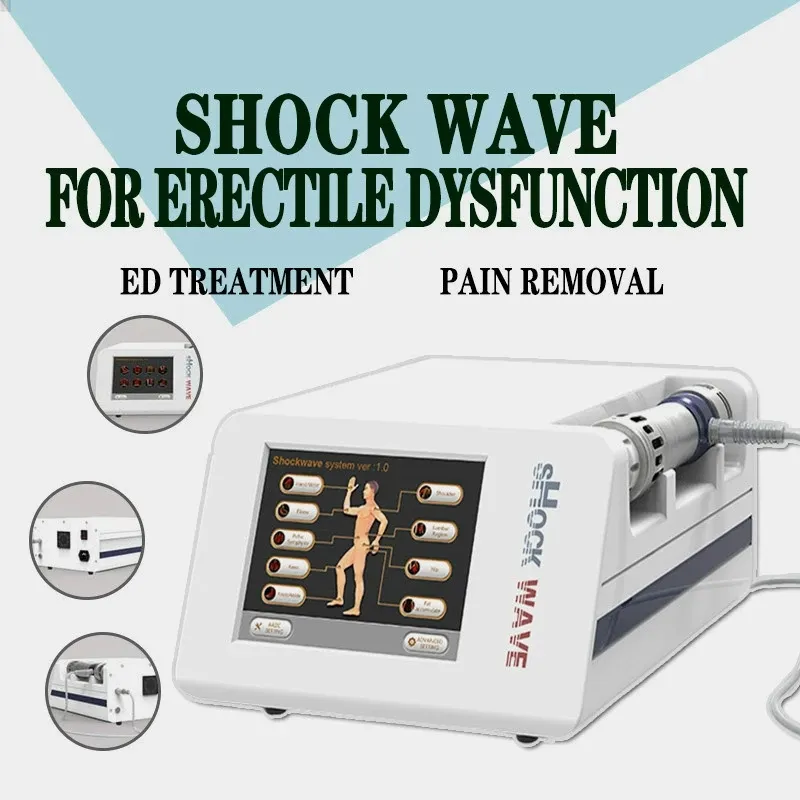 ExtraCorporal Shockwave Therapy Machine Shock Wave Instrument voor ED-behandeling en Pijn Relif Home Gebruik Body Relax Massager Health Physiotherapy Machines