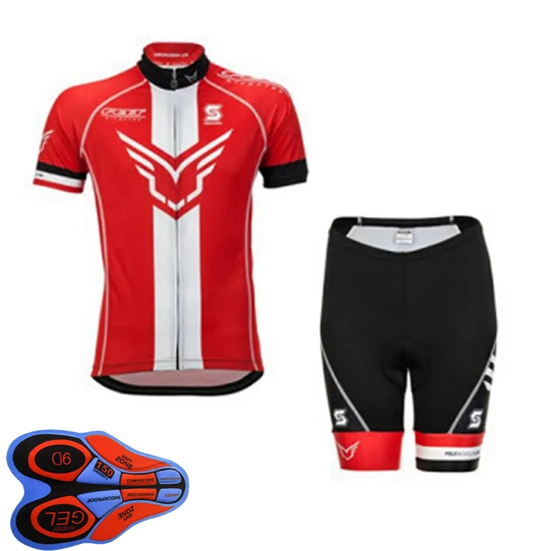 Felt Team Ropa Ciclismo Traspirante Ciclismo da uomo Maglia manica corta e pantaloncini Set Abbigliamento da corsa su strada estivo Tuta sportiva da bicicletta all'aperto S210050589