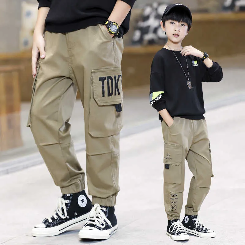 Kids Girls Sport Pants Casual Teenage Cargo Pants Trousers School