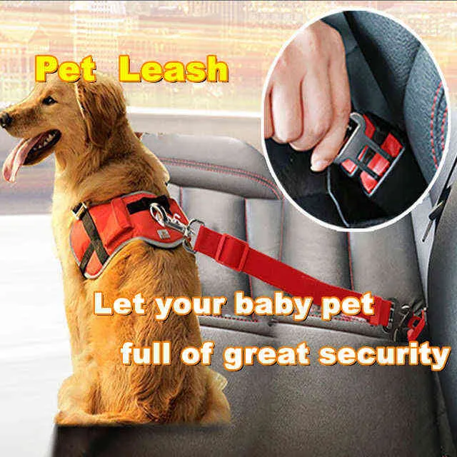 الكلب القط سيارة السلامة حزام تعديل المقود سيارة مقعد حزام ماجيك كليب الحيوانات الأليفة اللوازم تسخير آمنة رافعة الجر طوق