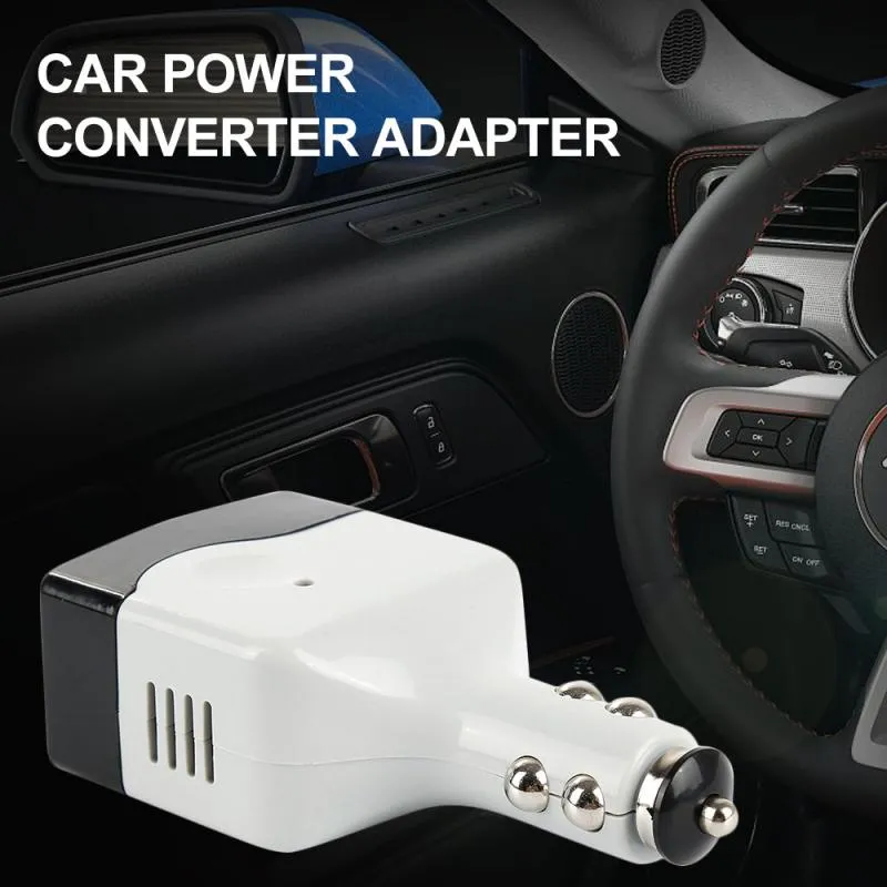 Universal 2 in 1 Car Charger DC 12/24V إلى AC 220V/USB 6V محول محول الطاقة المحمول مع مقبس USB لجميع العاكس الهاتف 12V 2023