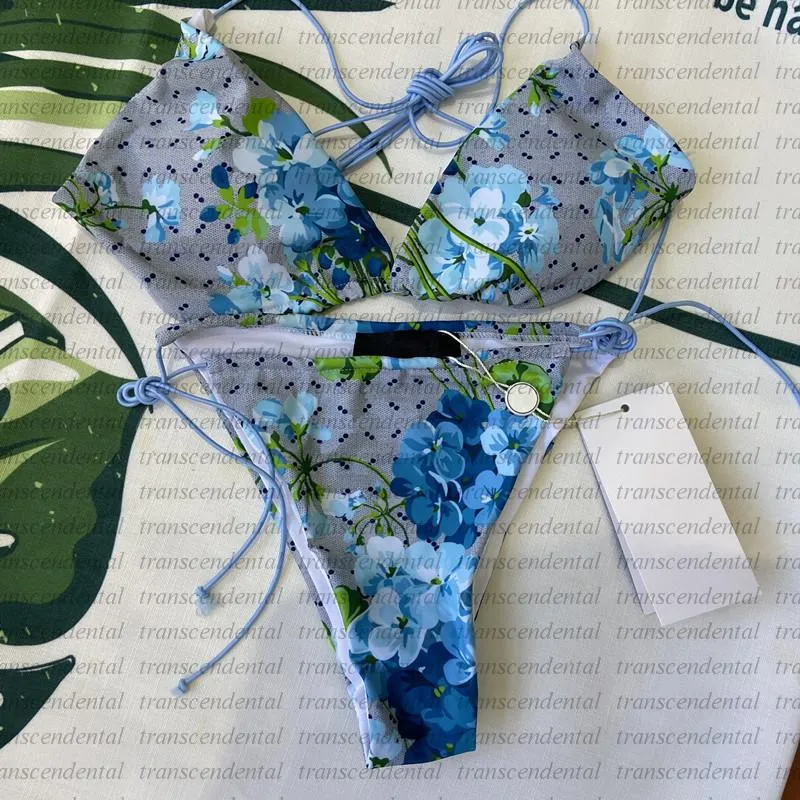 Bikini dames zwempak printen bloem badpak hoogwaardige badmode met pads voor vrouwen