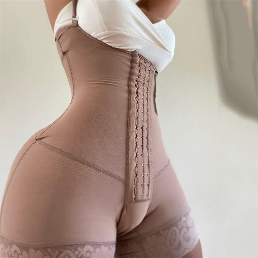 Espartilho feminino busto aberto barriga controle gorset bunda-lifting shapewear fajas colombianas skims corpo shaper pós-parto 220125