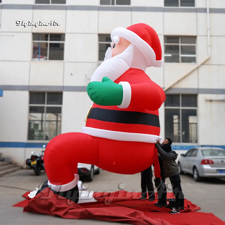 Père Noël géant avec gonflage automatique – 6 mètres [Infactory