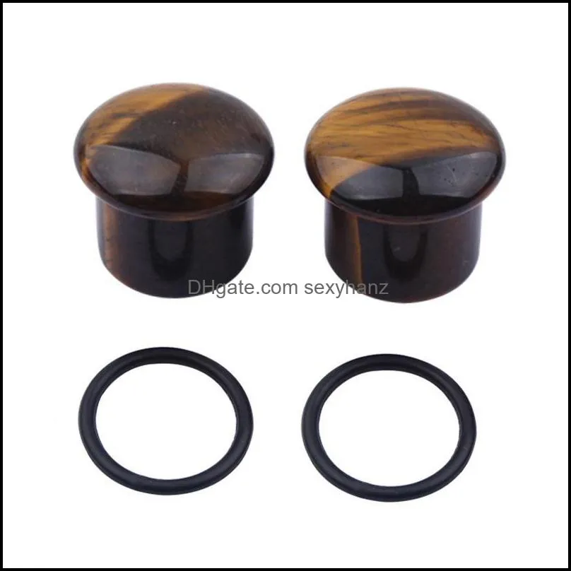 Other Men Ear Expander Piercing Stone Plugs Tunnels Gauges Shellhard Body Jewelry Women Accessories 4mm-16mm