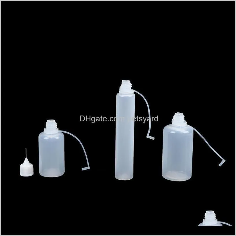 5pcs 30ml/50ml plastic glue applicator reuse needle squeeze bottle for paper quilling scrapbooking diy craft tool other arts and