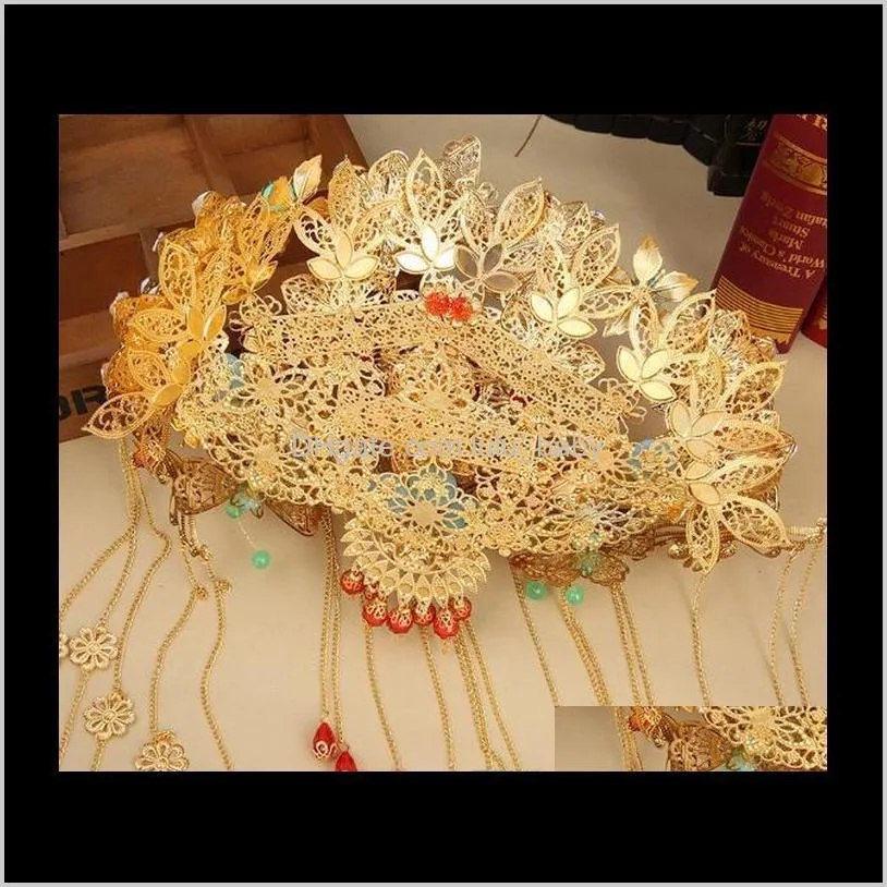 bridal headdress classical tassel hair accessories chinese style phoenix crown bridal styling accessories a-88