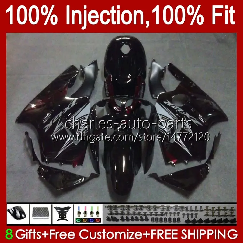 Kawasaki Ninja ZX1200 C ZX 1200 12R 1200CC ZX 12 r 1200 CC 00-01 Bodywork 2No.15 ZX1200C ZX12R 00 01 ZX-12R 2000 2001 OEM 바디 키트 레드 와인 BLK