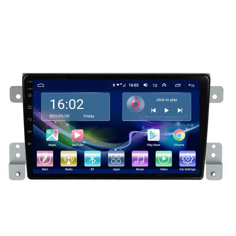 Lettore video multimediale per autoradio per SUZUKI VITARA 2005-2015 WIFI Bluetooth Navigazione GPS