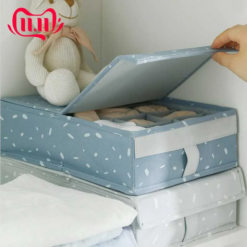 Storage Drawers Canvas Underwear Divider Box For Bedroom Cupboard