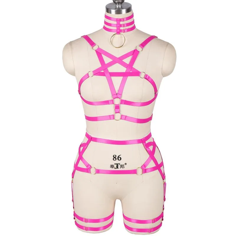 Bondage Rope Pentagonal Harness Toys For Women Dance Costume Bra