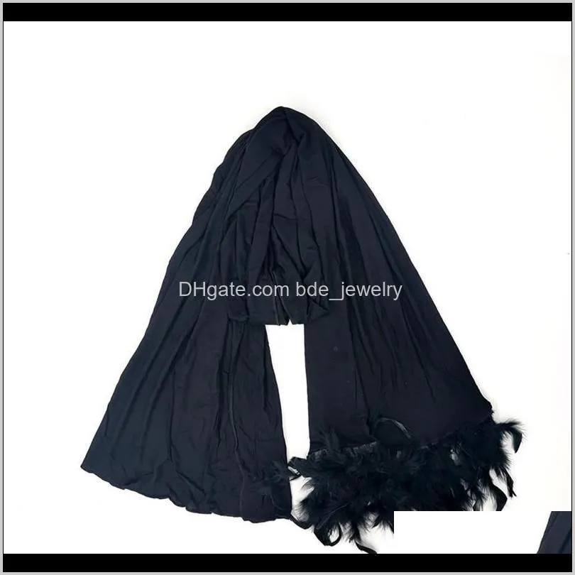 fashion women scarf thin shawls wraps lady solid female hijab stoles long foulard head scarves fs99